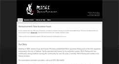 Desktop Screenshot of michirestaurant.com